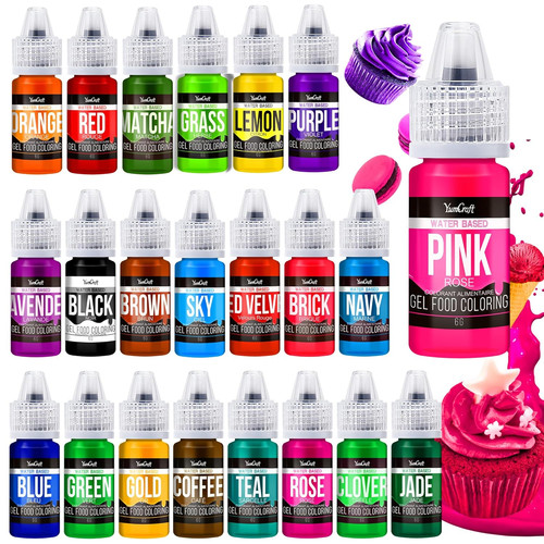 Set gel colorante alimentare - set,