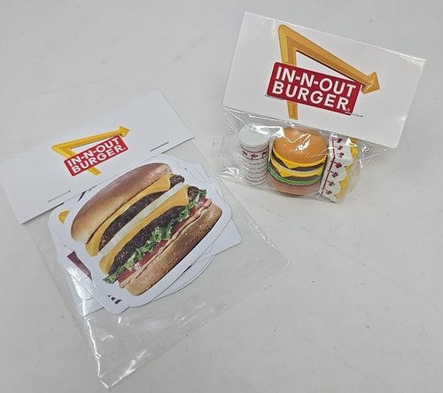 Set gomma hamburger out - gomma, in-n-out