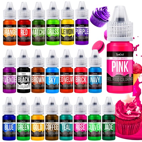 Set gel colorante alimentare - gel,