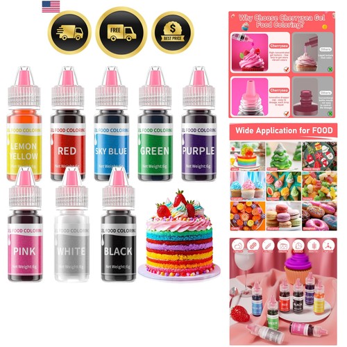 Set colorante alimentare gel - alimentare,